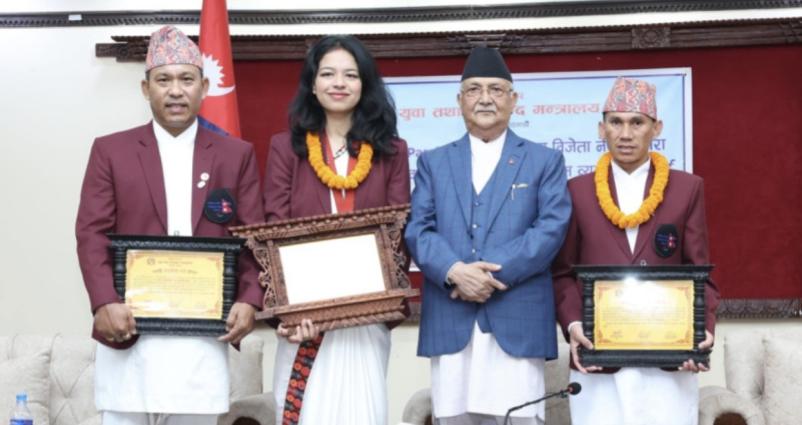 ओलम्पिक विजेता पलेशालाई ६५ लाख पुरस्कार